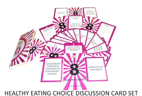 Discussion cards on HEALTHY EATING (4TS-DC8)