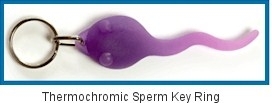 Thermographic Sperm Keyrings x100 (4TS-TGSKR)