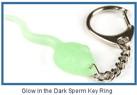 Glowing Sperm Key Ring x100 (4TS-GDSKR)